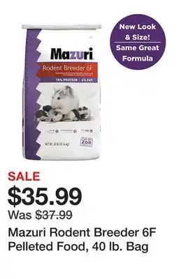 Tractor Supply Company Mazuri Rodent Breeder 6F Pelleted Food, 40 lb. Bag offer