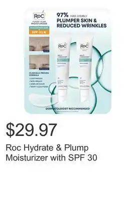 Costco Roc Hydrate & Plump Moisturizer with SPF 30 offer