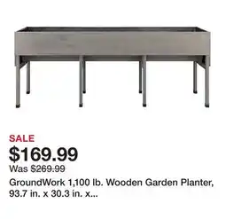 Tractor Supply Company GroundWork 1,100 lb. Wooden Garden Planter, 93.7 in. x 30.3 in. x 36.49 in offer