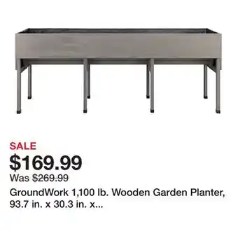 Tractor Supply Company GroundWork 1,100 lb. Wooden Garden Planter, 93.7 in. x 30.3 in. x 36.49 in offer