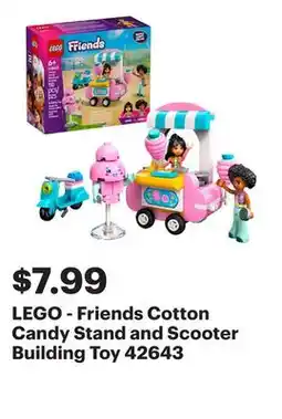 Best Buy LEGO - Friends Cotton Candy Stand and Scooter Building Toy 42643 offer