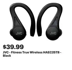 Best Buy JVC - Fitness True Wireless HAEC25TB - Black offer