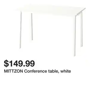 Ikea MITTZON Conference table, white offer