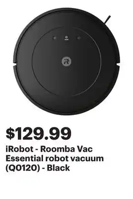 Best Buy iRobot - Roomba Vac Essential robot vacuum (Q0120) - Black offer