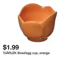 Ikea TJÄRLEK Bowl/egg cup, orange offer