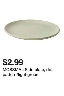 Ikea MOSSMAL Side plate, dot pattern/light green offer