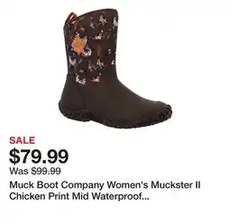 Tractor Supply Company Muck Boot Company Women's Muckster II Chicken Print Mid Waterproof Boots offer