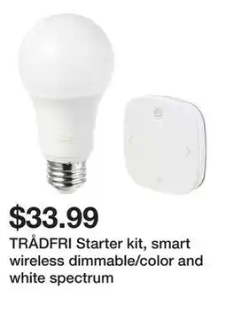 Ikea TRÅDFRI Starter kit, smart wireless dimmable/color and white spectrum offer