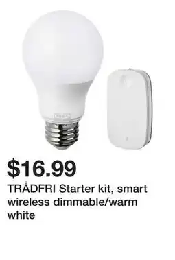 Ikea TRÅDFRI Starter kit, smart wireless dimmable/warm white offer