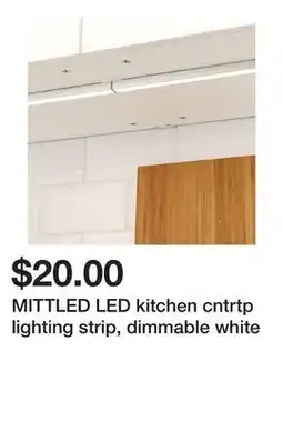 Ikea MITTLED LED kitchen cntrtp lighting strip, dimmable white offer