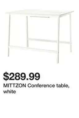 Ikea MITTZON Conference table, white offer