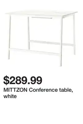 Ikea MITTZON Conference table, white offer