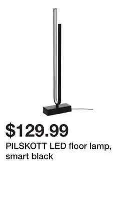 Ikea PILSKOTT LED floor lamp, smart black offer