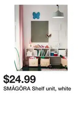 Ikea SMÅGÖRA Shelf unit, white offer