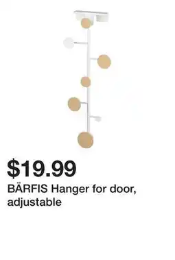 Ikea BÄRFIS Hanger for door, adjustable offer