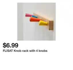 Ikea FLISAT Knob rack with 4 knobs offer