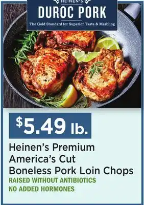 Heinen's Heinen's Premium America's Cut Boneless Pork Loin Chops offer