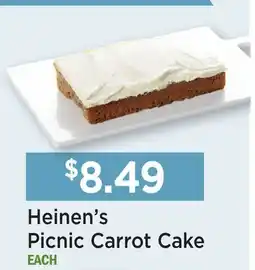 Heinen's Heinen's Picnic Carrot Cake offer