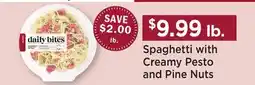 Heinen's Spaghetti with Creamy Pesto and Pine Nuts offer