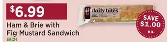 Heinen's Ham & Brie with Fig Mustard Sandwich offer