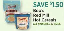 Heinen's Bob's Red Mill Hot Cereals offer