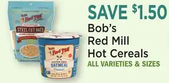 Heinen's Bob's Red Mill Hot Cereals offer