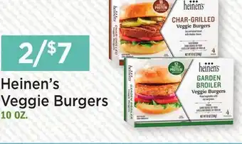 Heinen's Heinen's Veggie Burgers offer