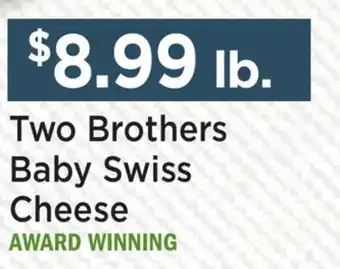 Heinen's Two Brothers Baby Swiss Cheese offer