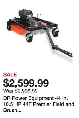 Tractor Supply Company DR Power Equipment 44 in. 10.5 HP 44T Premier Field and Brush Electric Mower offer