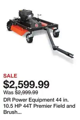 Tractor Supply Company DR Power Equipment 44 in. 10.5 HP 44T Premier Field and Brush Electric Mower offer