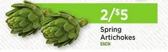 Heinen's Spring Artichokes offer