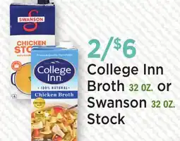 Heinen's College Inn Broth 32 OZ. or Swanson 32 OZ. Stock offer