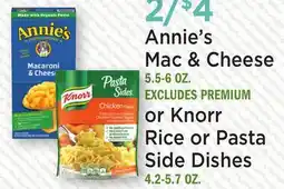 Heinen's Annie's Mac & Cheese, 5.5-6 oz. or Knorr Rice or Pasta Side Dishes, 4.2-5.7 oz offer