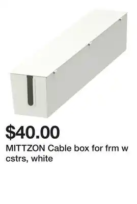 Ikea MITTZON Cable box for frm w cstrs, white offer