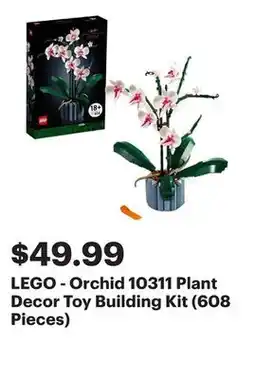 Best Buy LEGO - Orchid 10311 Plant Decor Toy Building Kit (608 Pieces) offer