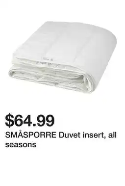 Ikea SMÅSPORRE Duvet insert, all seasons offer