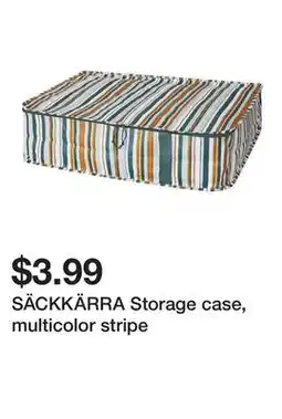 Ikea SÄCKKÄRRA Storage case, multicolor stripe offer