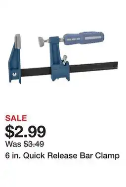 Harbor Freight Tools 6 in. Quick Release Bar Clamp offer