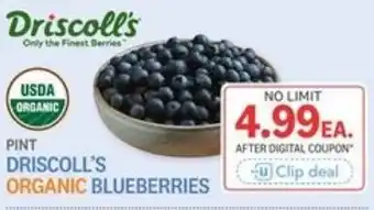 Kings Food Markets Driscoll's organic blueberries offer