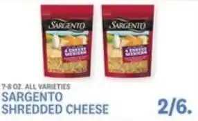 Kings Food Markets Sargento shredded cheese offer