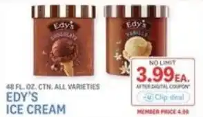 Kings Food Markets Edy's ice cream offer