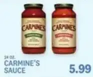 Kings Food Markets Carmine's sauce offer