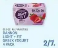 Kings Food Markets Dannon light fit greek yogurt offer