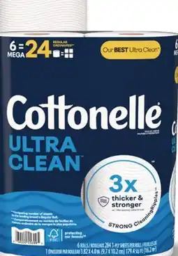 Rite Aid Cottonelle Bathroom Tissue 6 Mega Rolls or Flushable Wipes 4 Pack offer