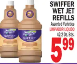 Bravo Supermarkets SWIFFER WET JET REFILLS offer