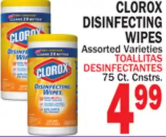 Bravo Supermarkets CLOROX DISINFECTING WIPES offer