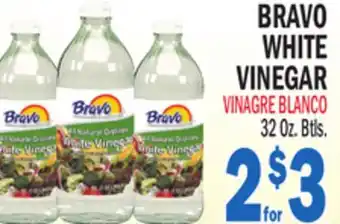 Bravo Supermarkets BRAVO WHITE VINEGAR offer