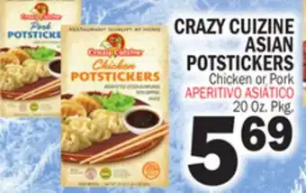 Bravo Supermarkets CRAZY CUIZINE ASIAN POTSTICKERS offer