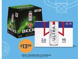 Rite Aid Beck's, Michelob Ultra or Presidente offer