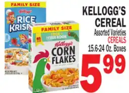 Bravo Supermarkets KELLOGG'S CEREAL offer